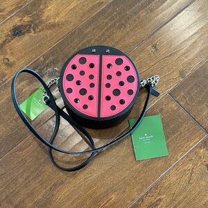 Kate Spade Red and Black Ladybug Bag